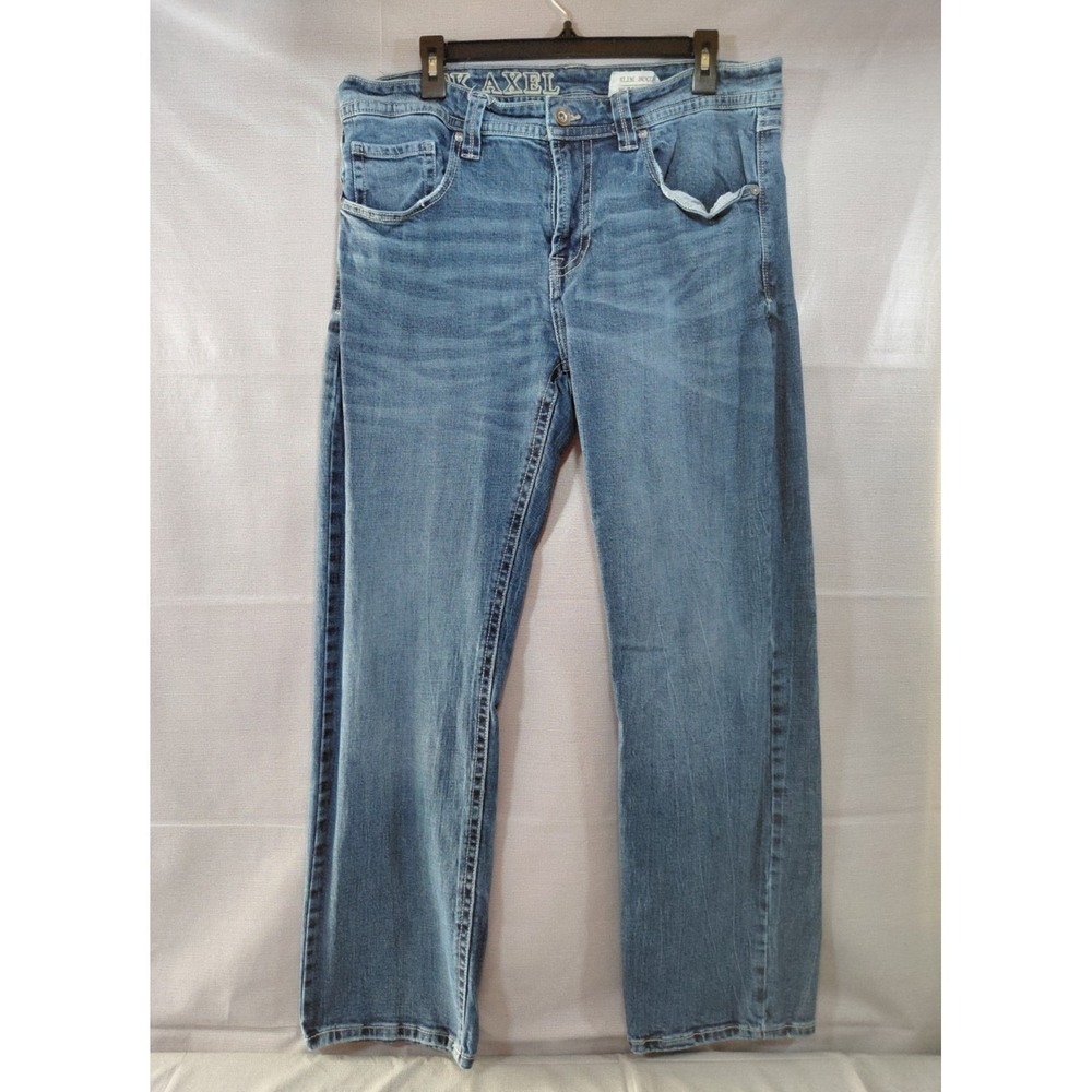 TK Axel Slim Boot Jeans Men's‎ 36x32 Button Flap Pockets